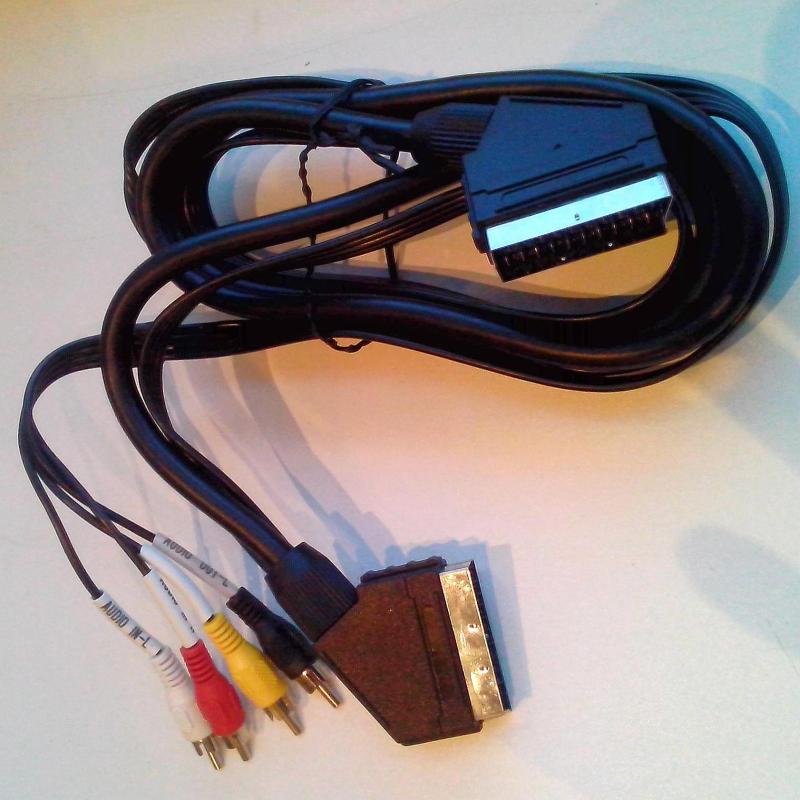 ,   SCART 21p  + 4xRCA( In/Out)  - SCART 21p , 1.50m